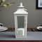 12.2" White Metal Lantern by Ashland®